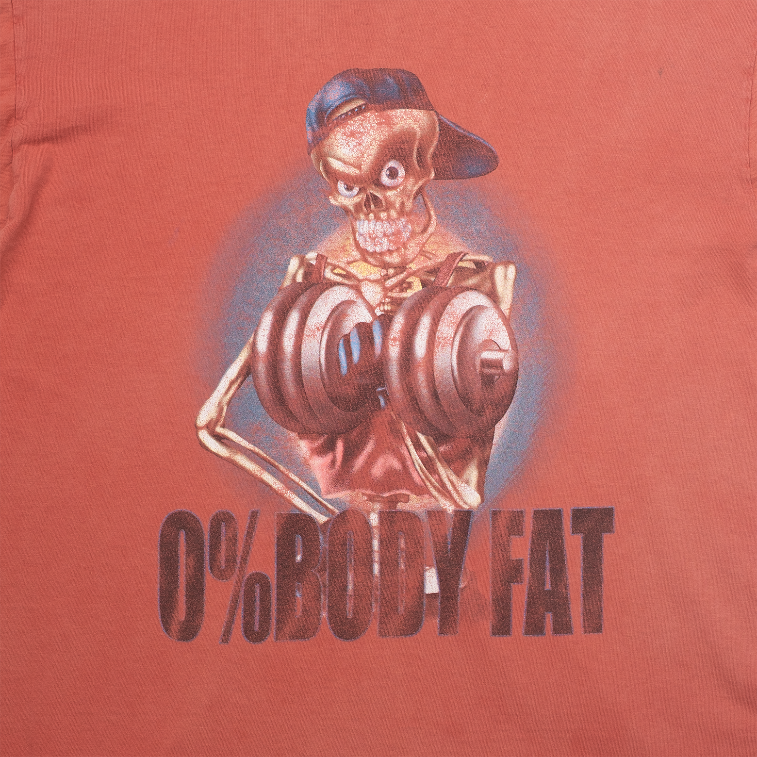 0% Body Fat Graphic Print Fading