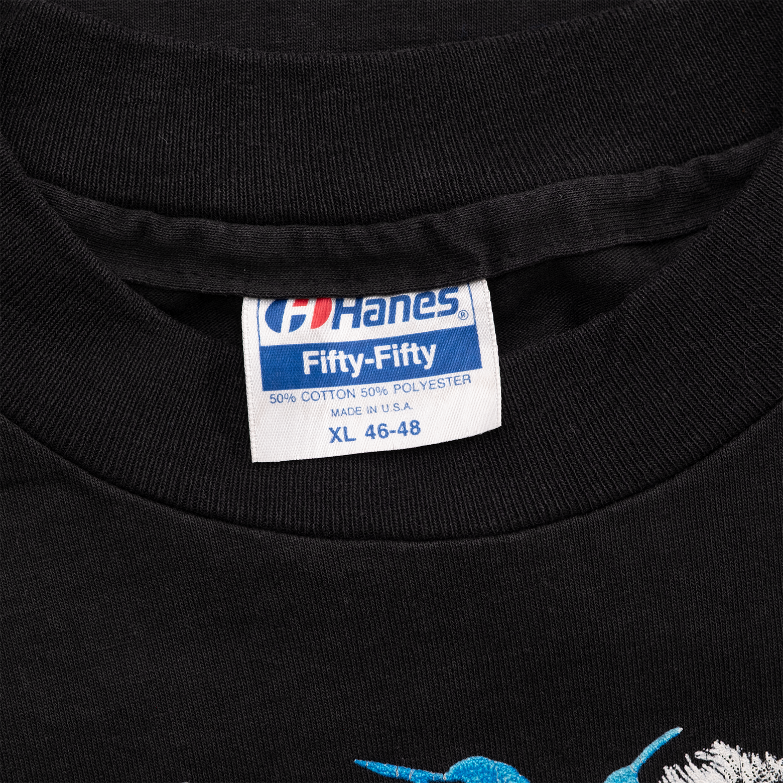 Hanes Fifty-Fifty Made in USA XL label on vintage Busch Gardens T-shirt