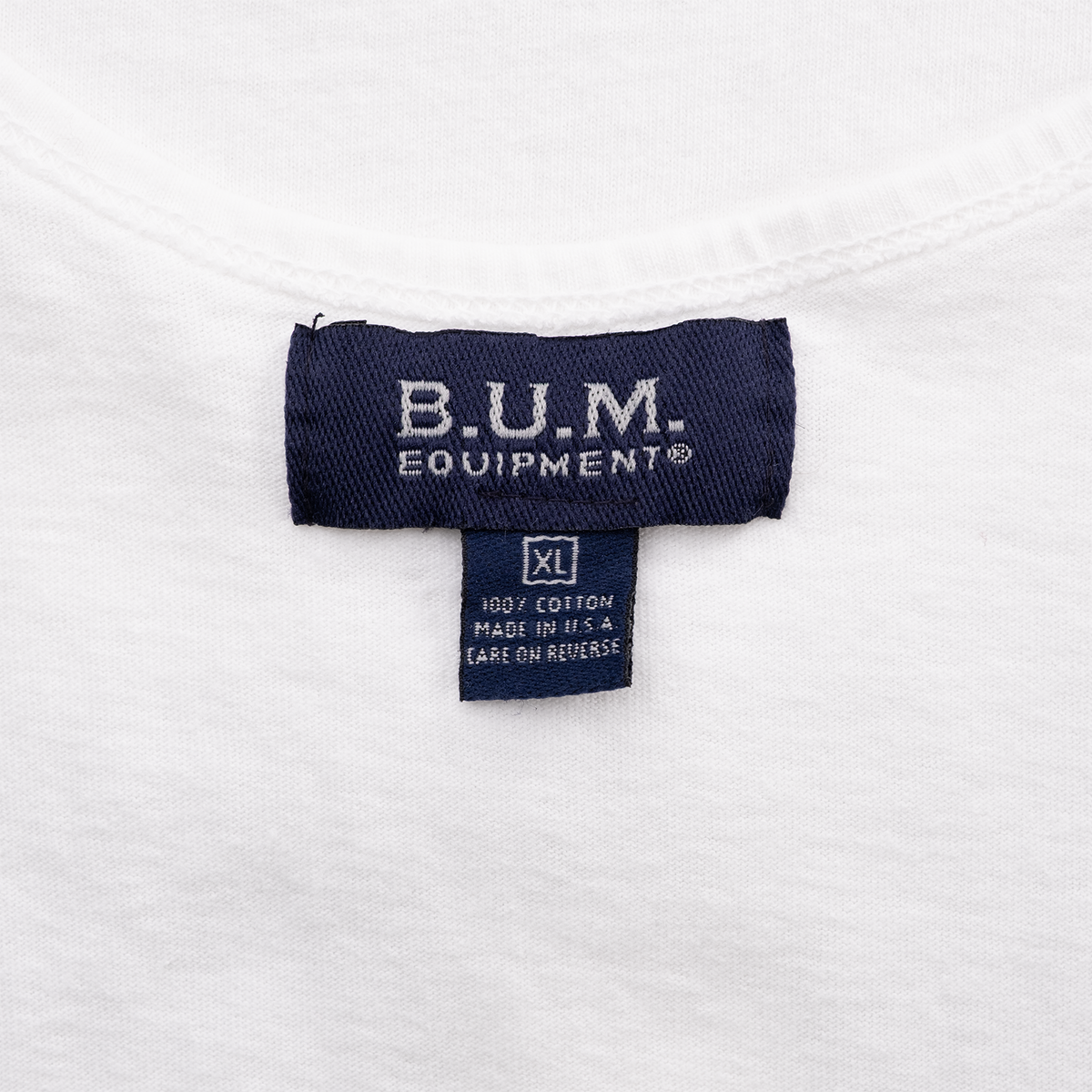 B.U.M. Equipment XL 100% cotton Made in USA label